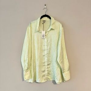 A New Day Oversized Satin Button Down